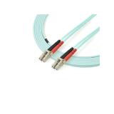 StarTech.com - Cable de 3m de Fibra Óptica Multimodo LC/UPC a LC/UPC OM4 - 50/125µm - Fibra LOMMF/VCSEL - Redes de 100G - Cable