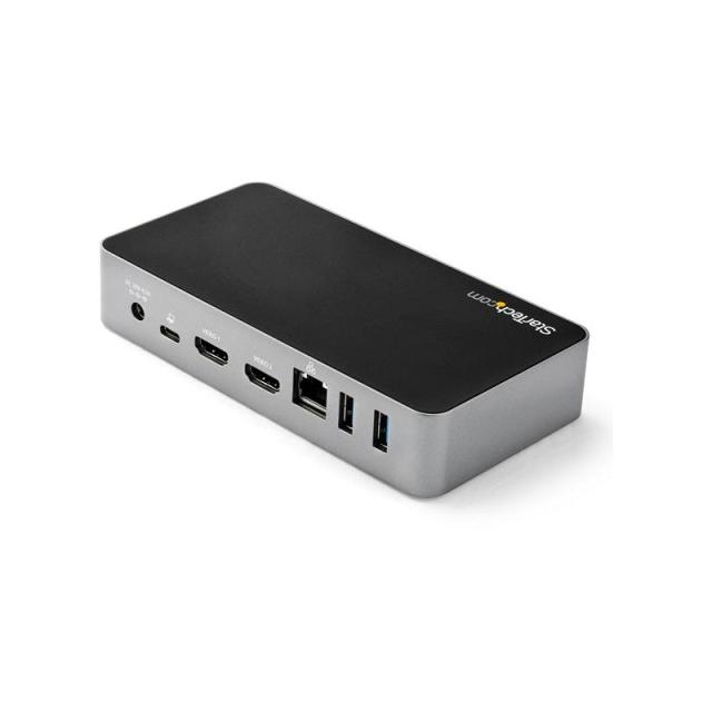 StarTech.com - Docking Station USB-C - Replicador de Puertos USB Tipo C de 2 Puertos HDMI para Dos Monitores - Entrega de Alimen