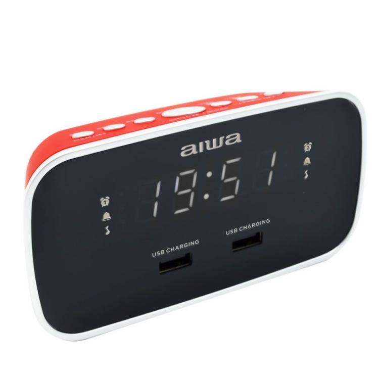 Aiwa - CRU-19RD despertador Reloj despertador digital Rojo