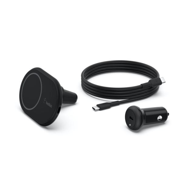 Belkin - WIC004BTBK cargador de dispositivo móvil Smartphone Negro USB Cargador inalámbrico Auto