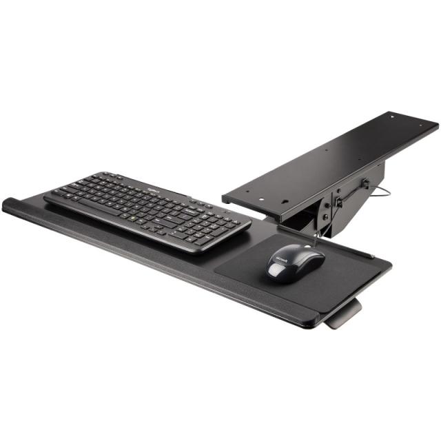 StarTech.com - Bandeja para Teclado y Ratón para Debajo del Escritorio - de 30cm x 78cm - de Altura Ajustable - Soporte Ergonómi