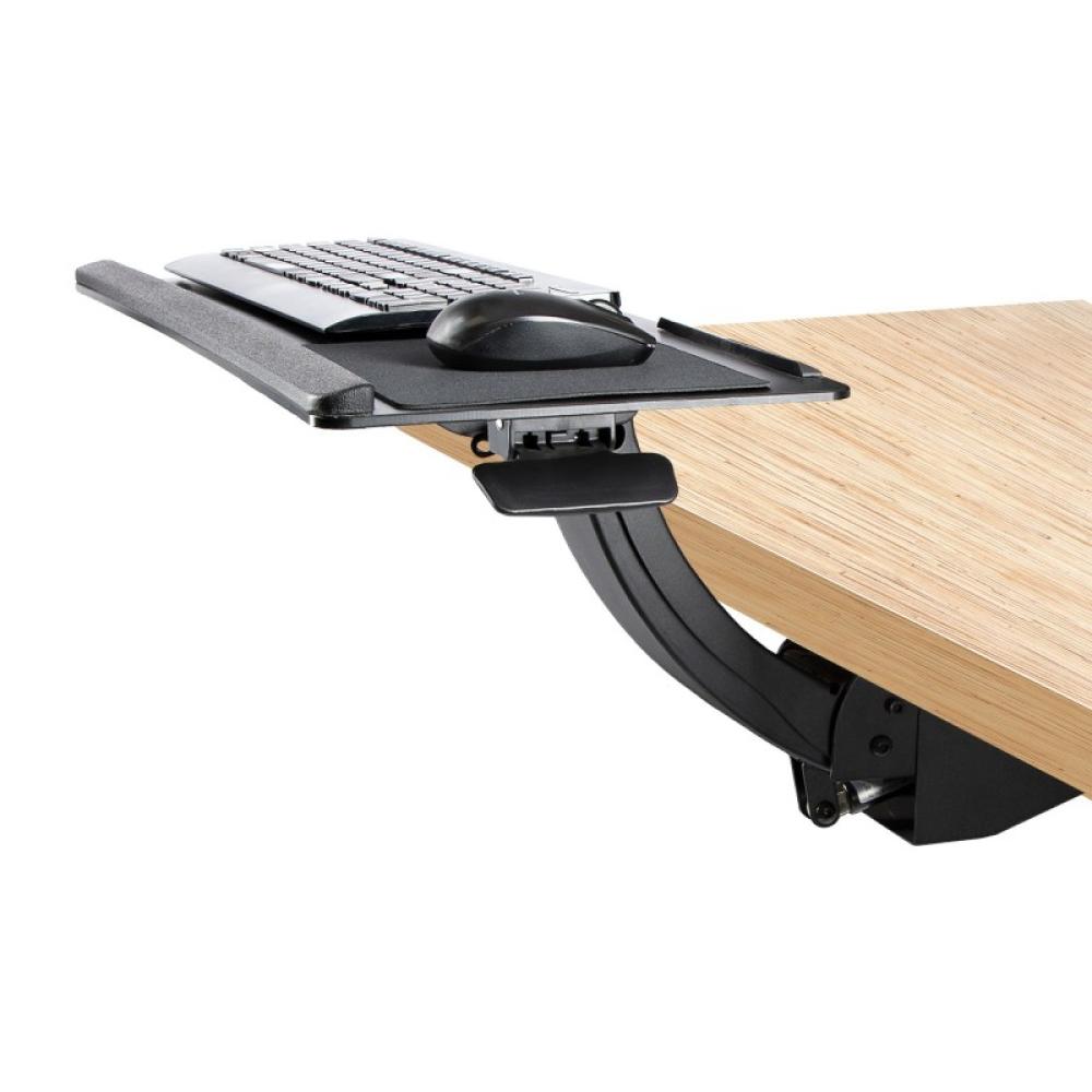 StarTech.com - Bandeja para Teclado y Ratón para Debajo del Escritorio - de 30cm x 78cm - de Altura Ajustable - Soporte Ergonómi