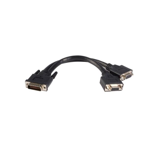 StarTech.com - Cable de 0,2m de LFH59 DMS-59 a doble dual VGA - DMS59 Macho - 2x VGA Hembra