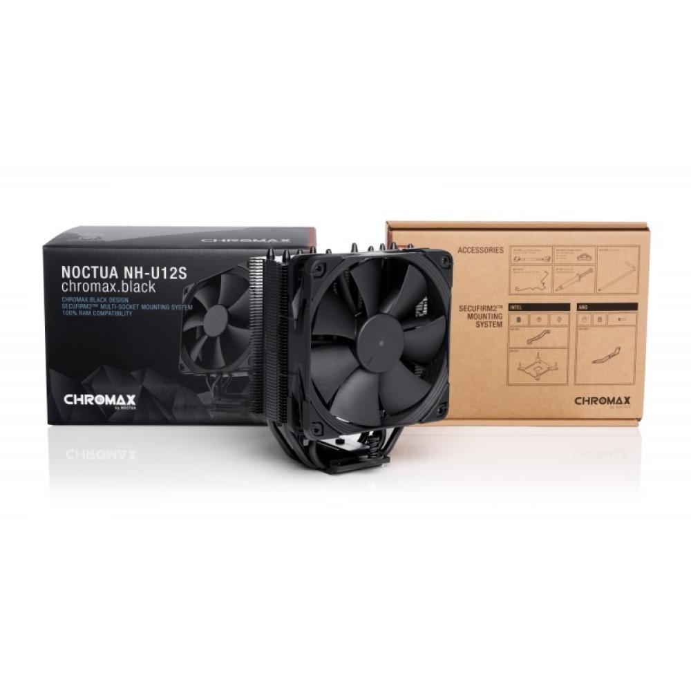 Noctua - NH-U12S chromax.black Procesador Enfriador 12 cm Negro