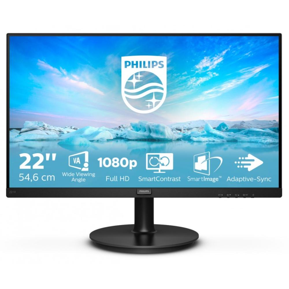 Philips - V Line 221V8/00 pantalla para PC 54,6 cm (21.5") 1920 x 1080 Pixeles Full HD LED Negro