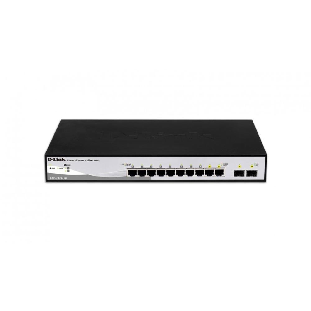 D-Link - DGS-1210-10 Gestionado L2 Gigabit Ethernet (10/100/1000) 1U Negro, Gris