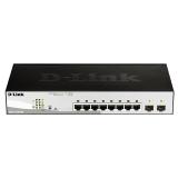 D-Link - DGS-1210-08P Gestionado L2 Gigabit Ethernet (10/100/1000) Energía sobre Ethernet (PoE) Negro