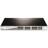 D-Link - DGS-1210-28P Gestionado L2 Gigabit Ethernet (10/100/1000) Energía sobre Ethernet (PoE) 1U