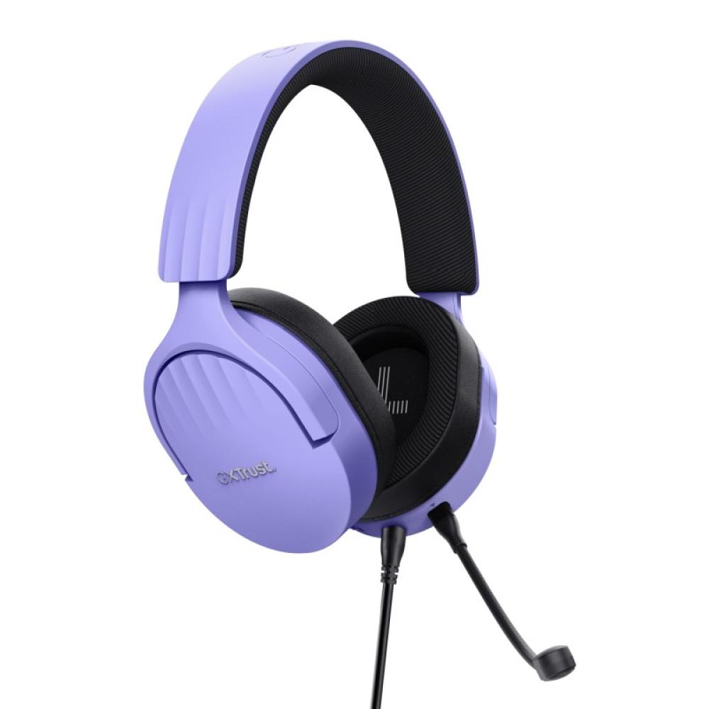 Trust - GXT 489P FAYZO Auriculares Alámbrico Diadema Juego Negro, Púrpura
