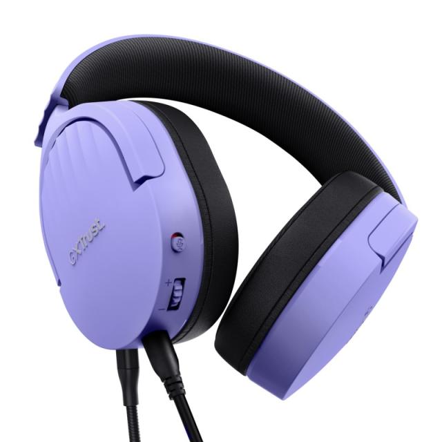 Trust - GXT 489P FAYZO Auriculares Alámbrico Diadema Juego Negro, Púrpura