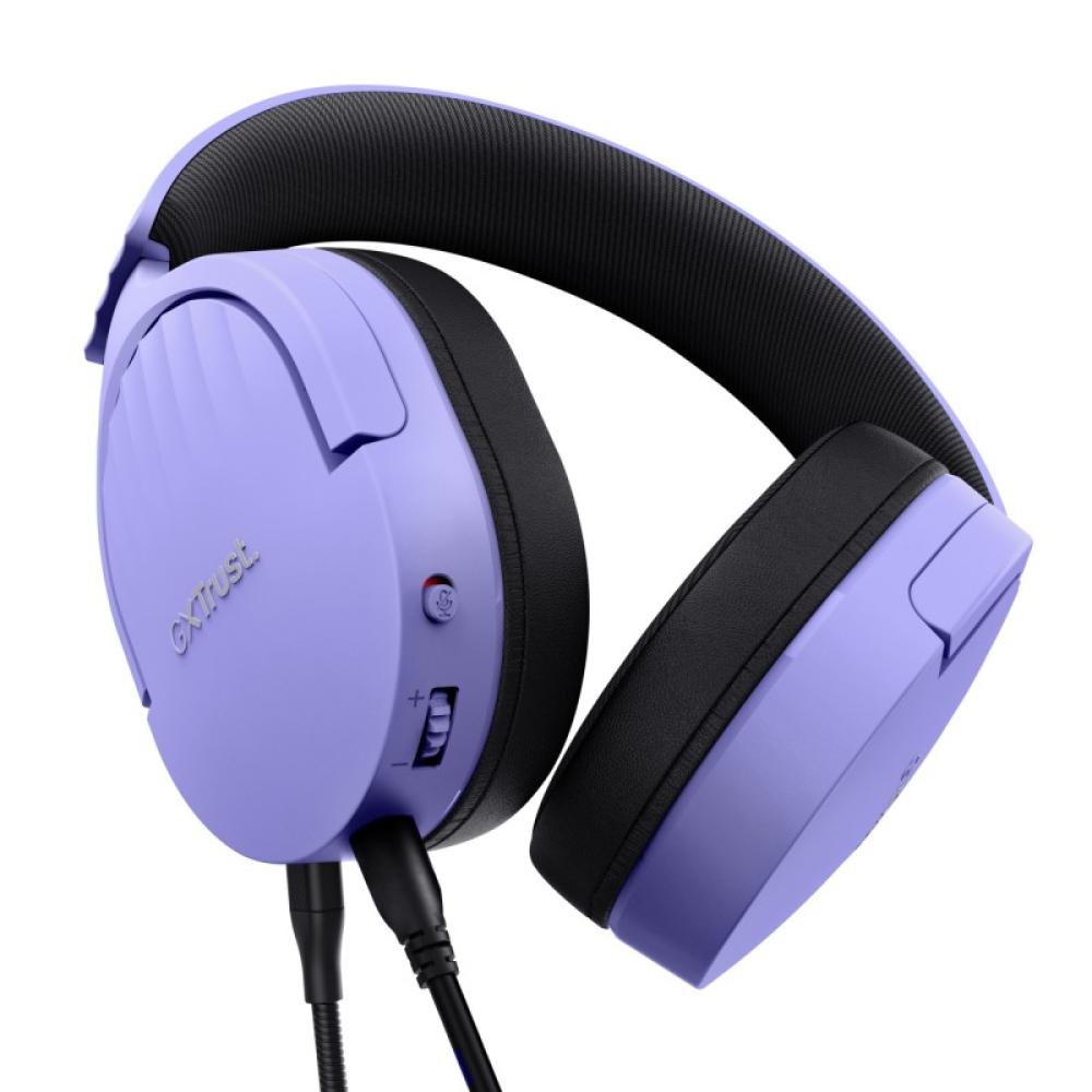 Trust - GXT 489P FAYZO Auriculares Alámbrico Diadema Juego Negro, Púrpura
