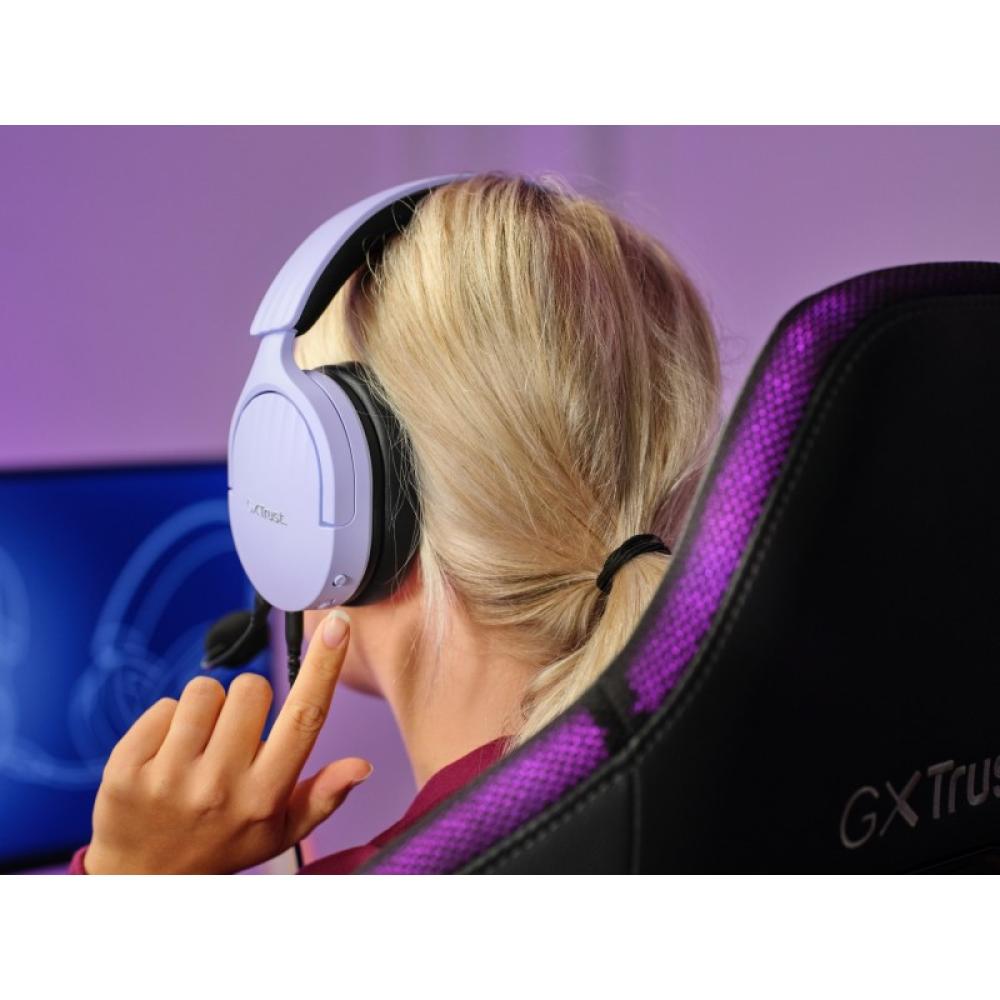Trust - GXT 489P FAYZO Auriculares Alámbrico Diadema Juego Negro, Púrpura
