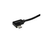 StarTech.com - Cable de 1m USB-C a USB-C Acodado a la Derecha - Cable USB Tipo C en Ángulo a la Derecha - Cable USBC en Ángulo