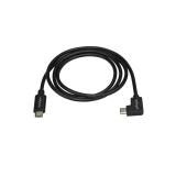 StarTech.com - Cable de 1m USB-C a USB-C Acodado a la Derecha - Cable USB Tipo C en Ángulo a la Derecha - Cable USBC en Ángulo