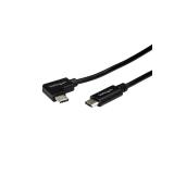 StarTech.com - Cable de 1m USB-C a USB-C Acodado a la Derecha - Cable USB Tipo C en Ángulo a la Derecha - Cable USBC en Ángulo