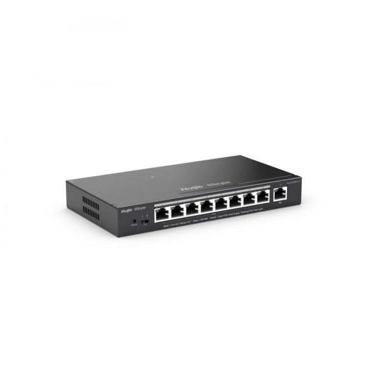 Ruijie Networks - RG-ES209GC-P switch Gestionado Gigabit Ethernet (10/100/1000) Energía sobre Ethernet (PoE) Negro