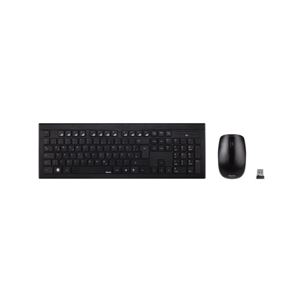 Hama - 69182664 teclado Ratón incluido Hogar RF inalámbrico QWERTY Español Negro