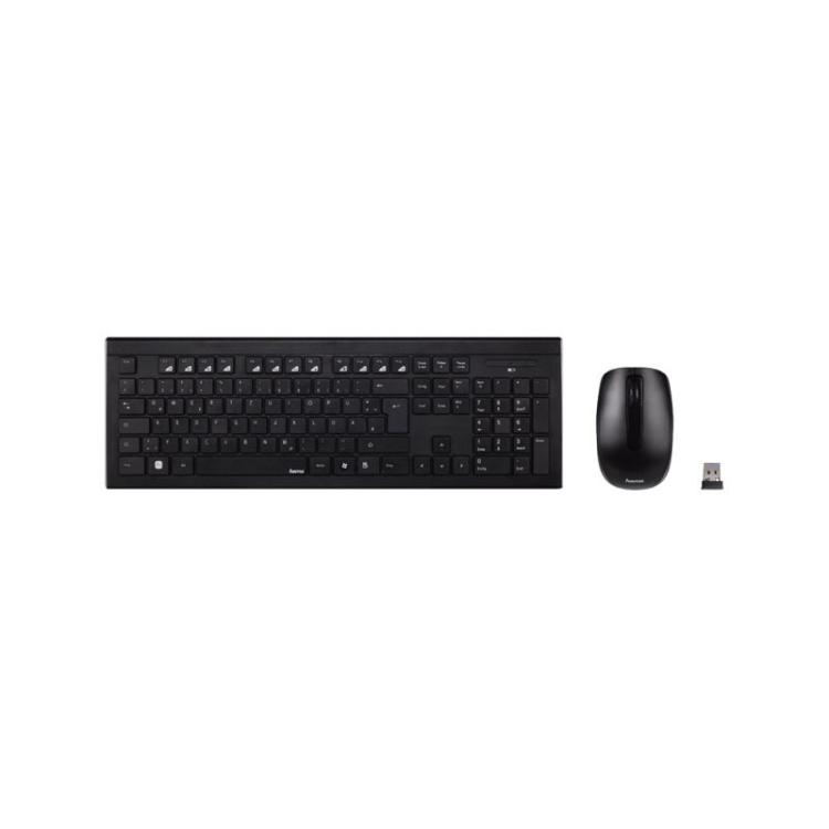 Hama - 69182664 teclado Ratón incluido Hogar RF inalámbrico QWERTY Español Negro