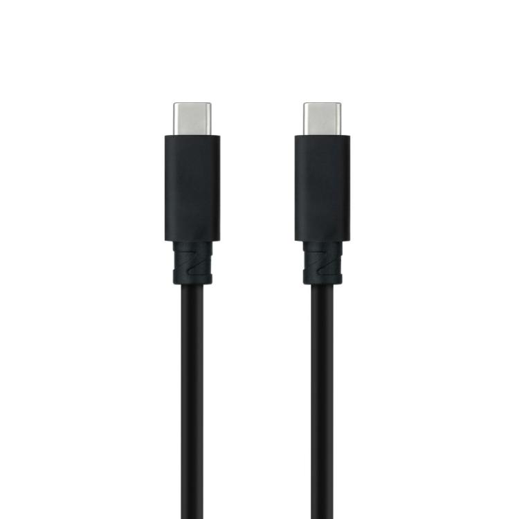 Nanocable - Cable USB 3.2 Gen2x2 20Gbps 5A/100W 4K/60Hz USB-C/M-USB-C/M, Negro, 3 m