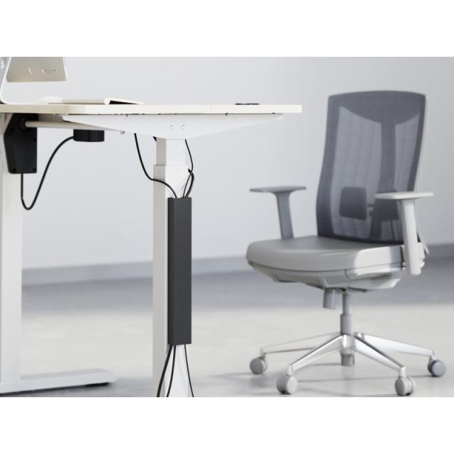 Equip - 650865 organizador de cables Escritorio Bandeja de cables Negro