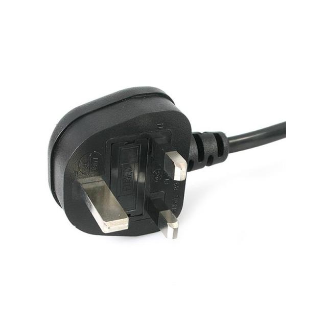 StarTech.com - Cable de 1m de Alimentación para Portátiles, Enchufe BS1363 a C5, 2,5A 250V, 18AWG, Cable para Cargador, Cable Ho