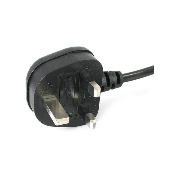StarTech.com - Cable de 1m de Alimentación para Portátiles, Enchufe BS1363 a C5, 2,5A 250V, 18AWG, Cable para Cargador, Cable Ho