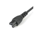 StarTech.com - Cable de 1m de Alimentación para Portátiles, Enchufe BS1363 a C5, 2,5A 250V, 18AWG, Cable para Cargador, Cable Ho