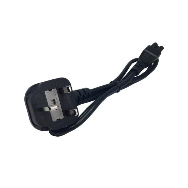 StarTech.com - Cable de 1m de Alimentación para Portátiles, Enchufe BS1363 a C5, 2,5A 250V, 18AWG, Cable para Cargador, Cable Ho
