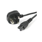 StarTech.com - Cable de 1m de Alimentación para Portátiles, Enchufe BS1363 a C5, 2,5A 250V, 18AWG, Cable para Cargador, Cable Ho