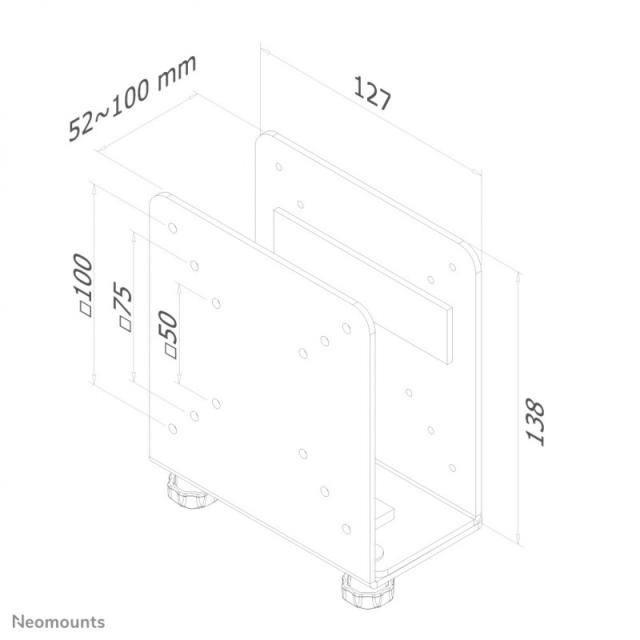 Neomounts - THINCLIENT-20 Soporte para mini PC - máx 7 kg - universal
