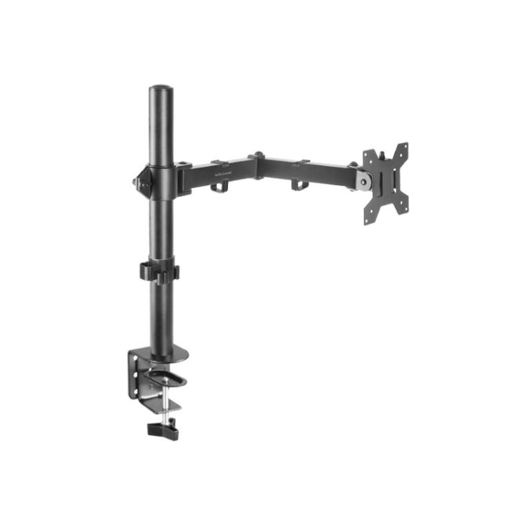 Mars Gaming - MARM1 Negro, Soporte de Monitor de Brazo para Pantallas Hasta 32”, Articulado y Regulable en Altura, Estructura Ro