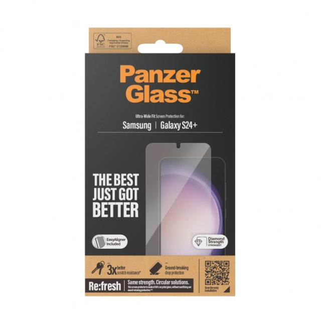 PanzerGlass - Screen Protector Samsung Galaxy S24+ / Ultra-Wide Fit w. EasyAligner Protector de pantalla 1 pieza(s)