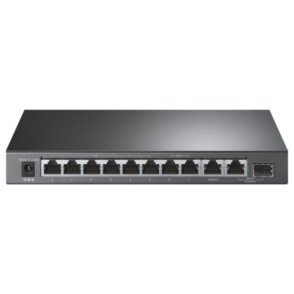 TP-Link - TL-SG1210PP switch No administrado Gigabit Ethernet (10/100/1000) Energía sobre Ethernet (PoE) Negro