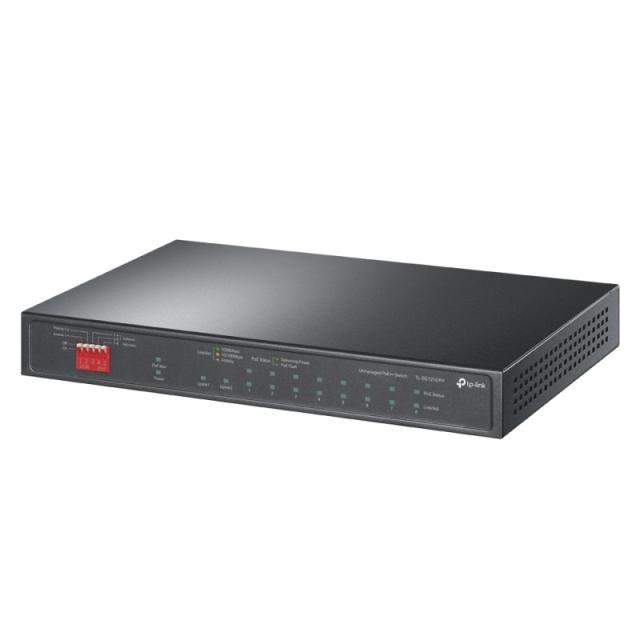 TP-Link - TL-SG1210PP switch No administrado Gigabit Ethernet (10/100/1000) Energía sobre Ethernet (PoE) Negro