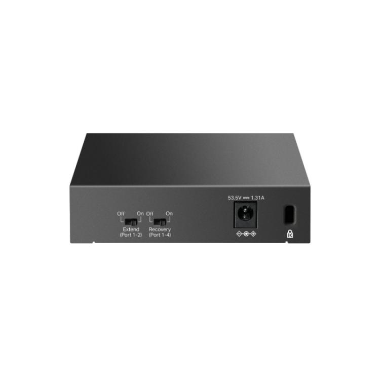 TP-Link - LiteWave LS105GP switch No administrado Gigabit Ethernet (10/100/1000) Energía sobre Ethernet (PoE) Negro