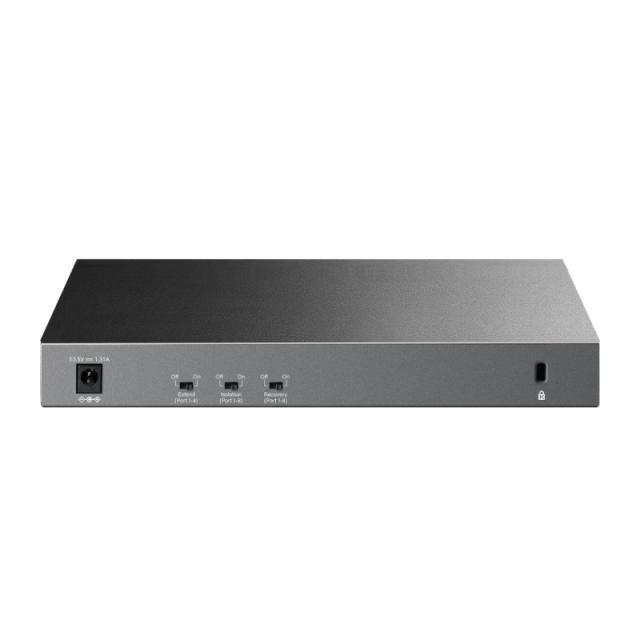 TP-Link - LiteWave LS1210GP switch No administrado Gigabit Ethernet (10/100/1000) Energía sobre Ethernet (PoE) Negro