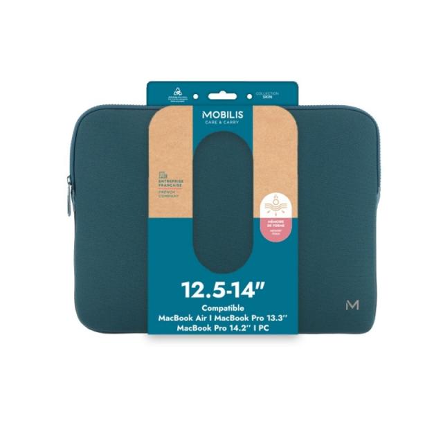 Mobilis - 049017 maletines para portátil 35,6 cm (14") Funda Azul, Gris