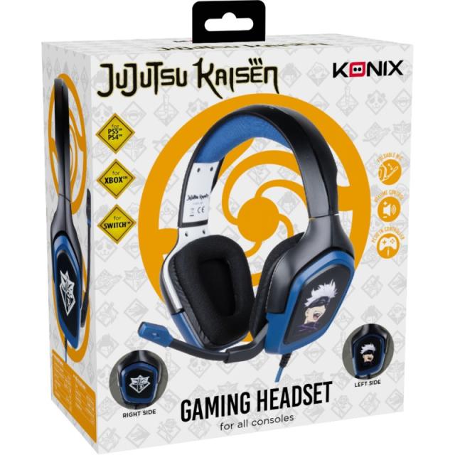 Konix - KX JUJUTSU GAMING HEADSET Auriculares Alámbrico Diadema Juego Negro, Azul