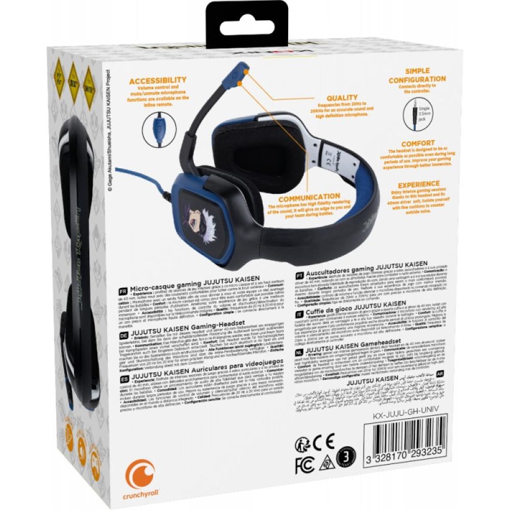 Konix - KX JUJUTSU GAMING HEADSET Auriculares Alámbrico Diadema Juego Negro, Azul