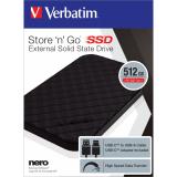 Verbatim - SSD Store ''n'' Go portátil USB 3.2 GEN 1 de 512 GB