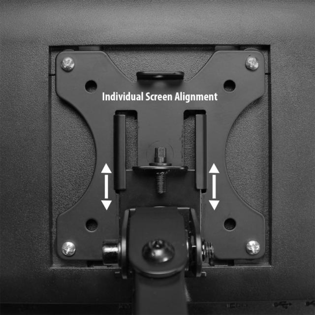 Ewent - EW1512 soporte para monitor 81,3 cm (32") Negro Escritorio