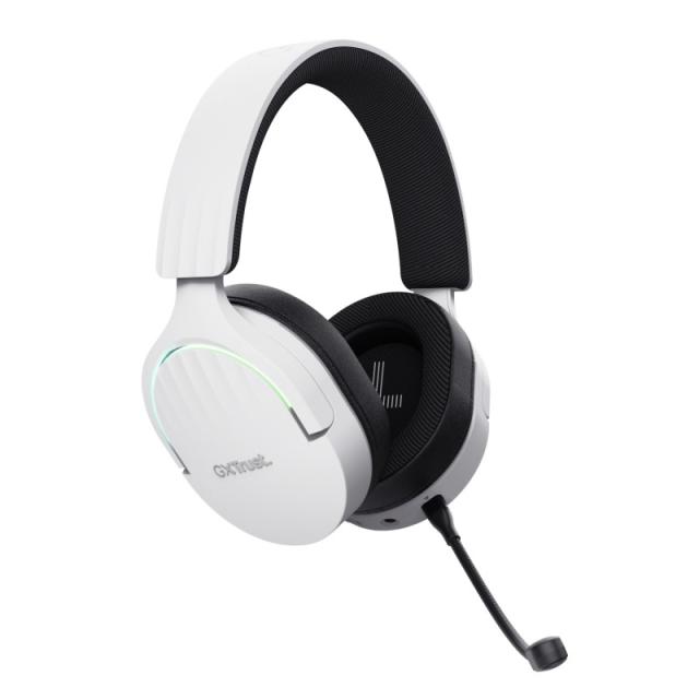 Trust - GXT 491W FAYZO Auriculares Inalámbrico y alámbrico Diadema Juego USB Tipo C Bluetooth Negro, Blanco