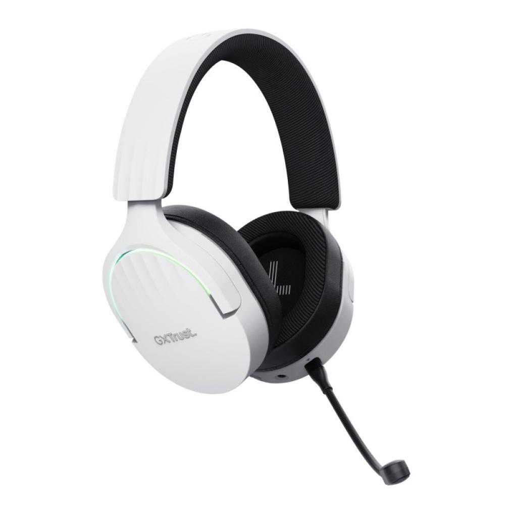 Trust - GXT 491W FAYZO Auriculares Inalámbrico y alámbrico Diadema Juego USB Tipo C Bluetooth Negro, Blanco