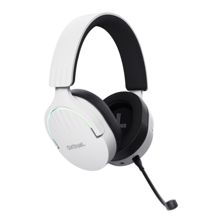 Trust - GXT 491W FAYZO Auriculares Inalámbrico y alámbrico Diadema Juego USB Tipo C Bluetooth Negro, Blanco