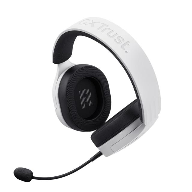 Trust - GXT 491W FAYZO Auriculares Inalámbrico y alámbrico Diadema Juego USB Tipo C Bluetooth Negro, Blanco