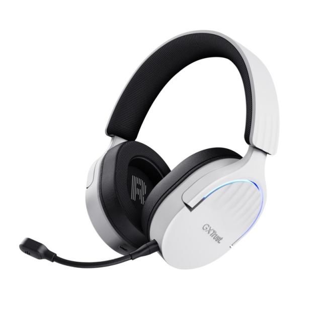 Trust - GXT 491W FAYZO Auriculares Inalámbrico y alámbrico Diadema Juego USB Tipo C Bluetooth Negro, Blanco