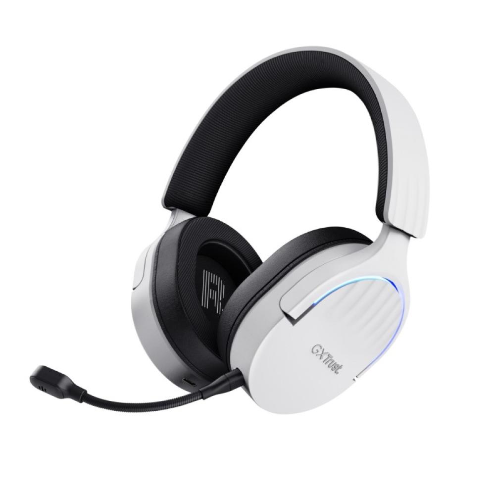 Trust - GXT 491W FAYZO Auriculares Inalámbrico y alámbrico Diadema Juego USB Tipo C Bluetooth Negro, Blanco