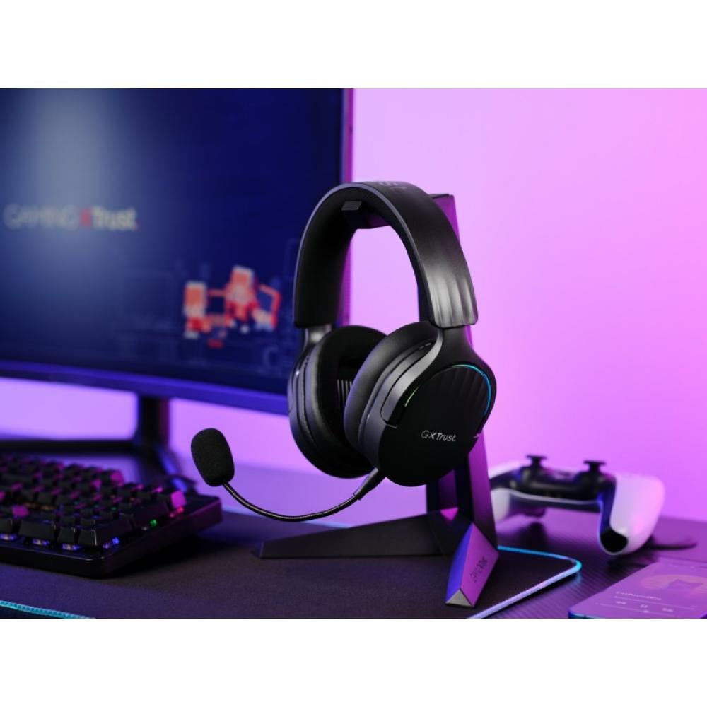 Trust - GXT 491 Fayzo Auriculares Inalámbrico y alámbrico Diadema Juego USB Tipo C Bluetooth Negro