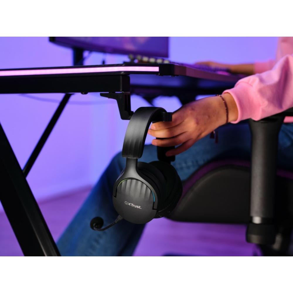 Trust - GXT 491 Fayzo Auriculares Inalámbrico y alámbrico Diadema Juego USB Tipo C Bluetooth Negro