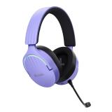 Trust - GXT 491P FAYZO Auriculares Inalámbrico y alámbrico Diadema Juego USB tipo A Bluetooth Negro, Púrpura